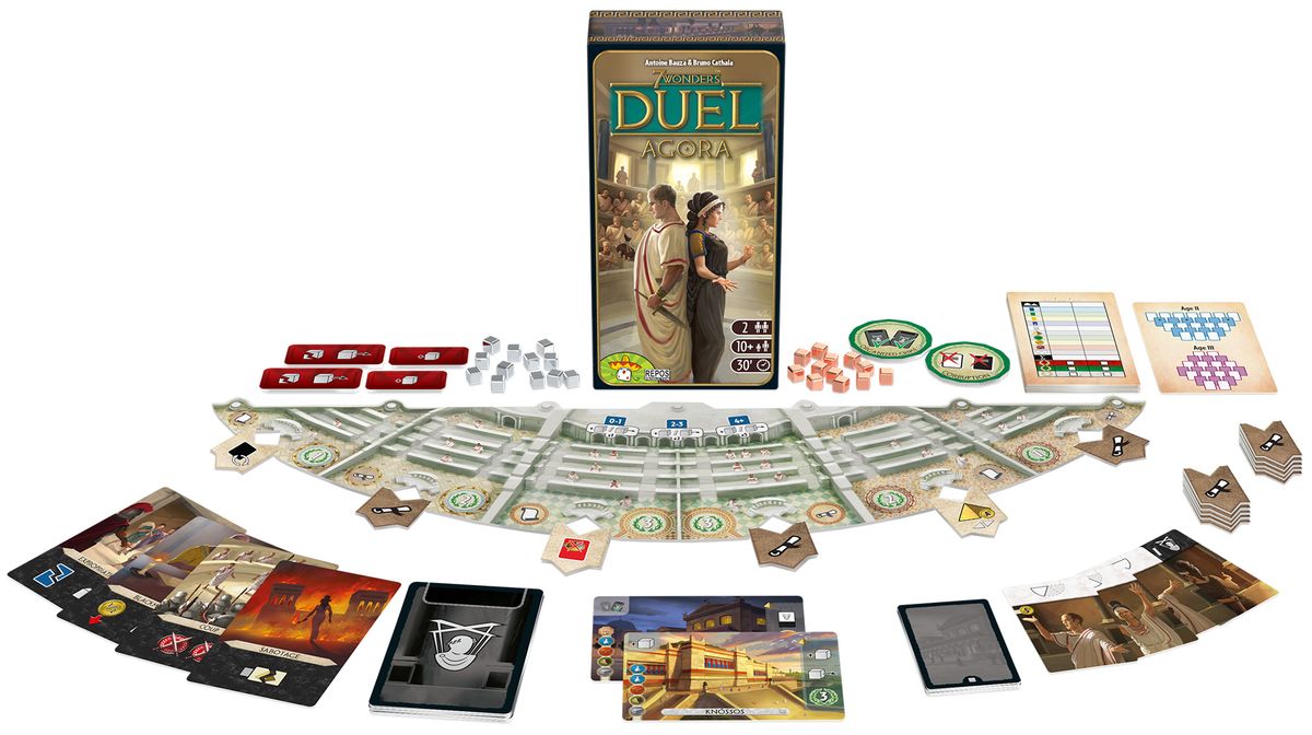 7 Wonders Duel: Agora - matériel